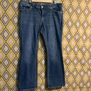 Plus size western jeans